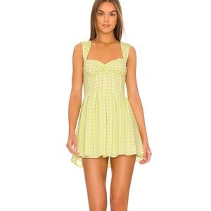August Mini Dress in Green
For Love & Lemons